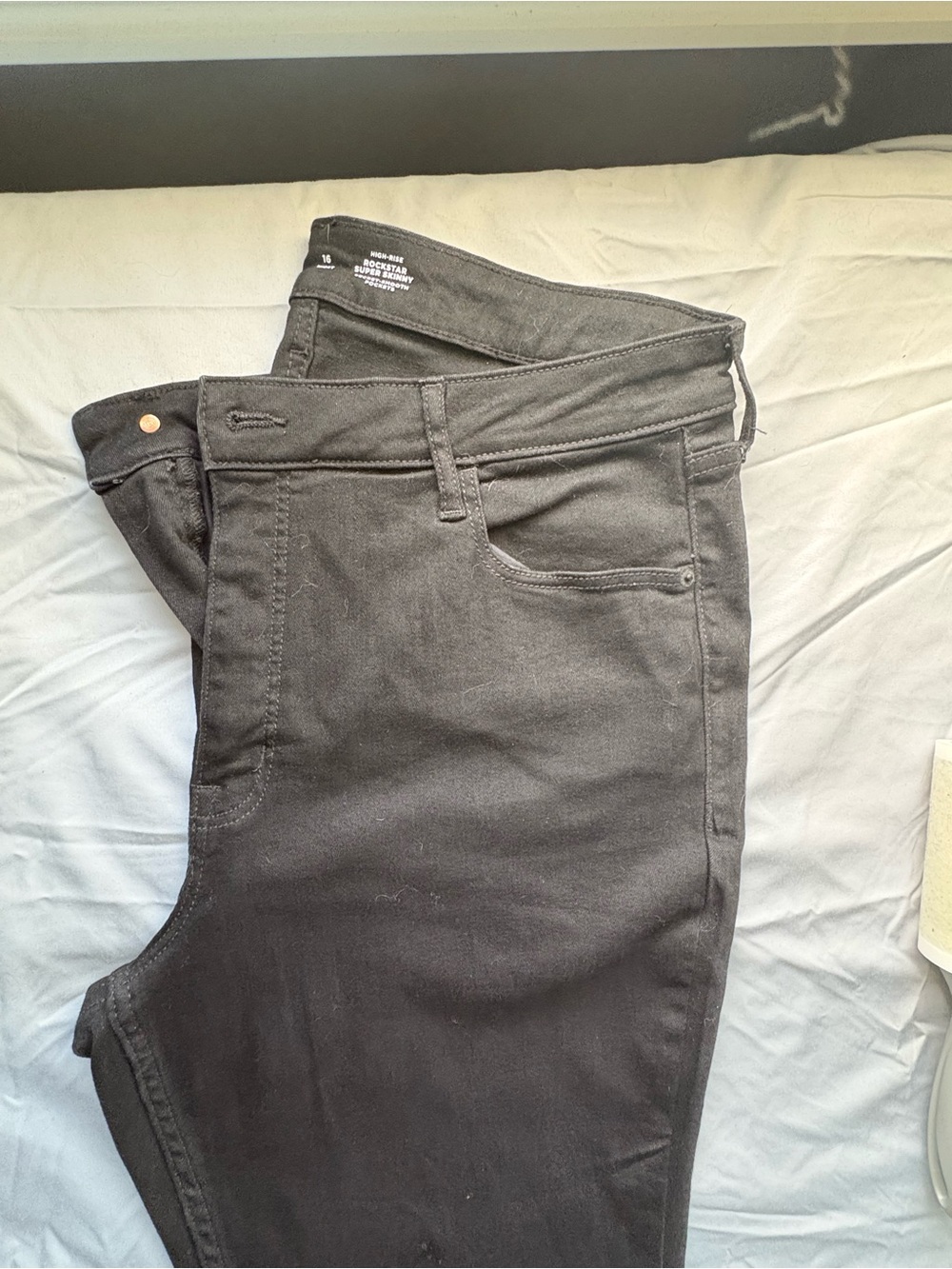 Black High-Rise Super Skinny Jeans